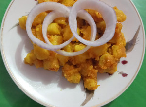 A picture of Besan ke gatte ki Sabji.