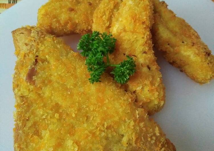 Resep Pisang goreng dan roti goreng crispie.. (Bekal sekolah) yang Sempurna