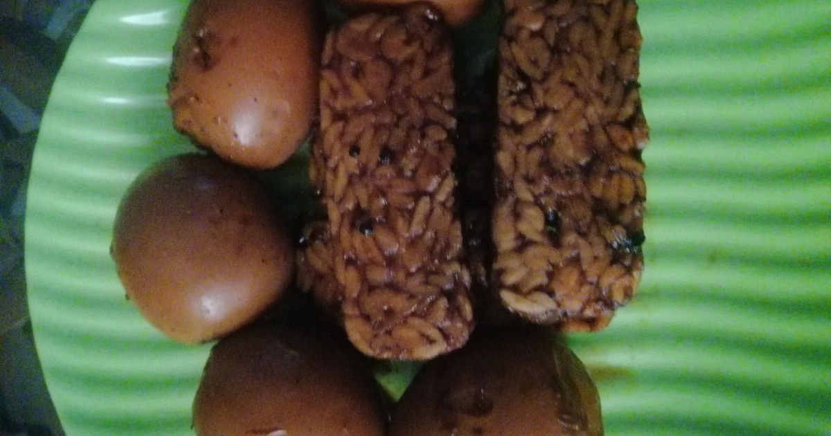 Resep Telur Dan Tempe Bacem Teh Celup Melati Paling Praktis dan Simple