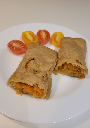 Una foto de Tortillas de arroz rellenas 🧅🥕🫑🌯APTAS SIBO