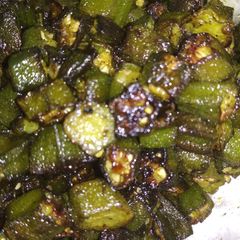 A picture of Bhindi fry.
