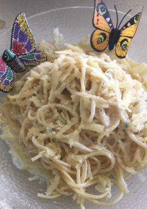 Una foto de Tallarines con Bechamel de Queso Azul y Parmesano