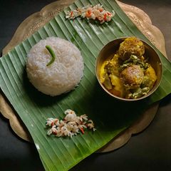 A picture of Motor Dal (Peas Dal) Bora o Panchmesali.