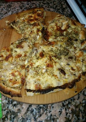 Una foto de Tarta de caballa, choclo y cebollas caramelizadas