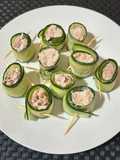 Rollitos de pepino y atún