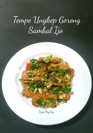 Foto resep 216. Tempe Ungkep Goreng Sambal Ijo