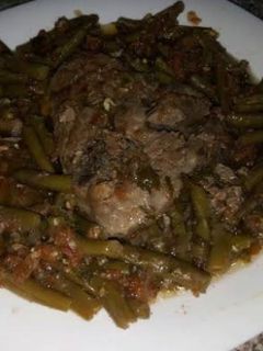 صورة لوصفة لوبيا ماشطو باللحم هبال💯