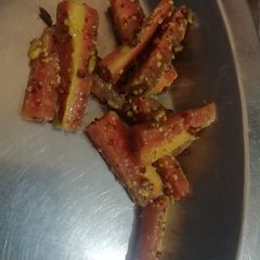 Instant carrot pickle A picture of Instant carrot pickle.