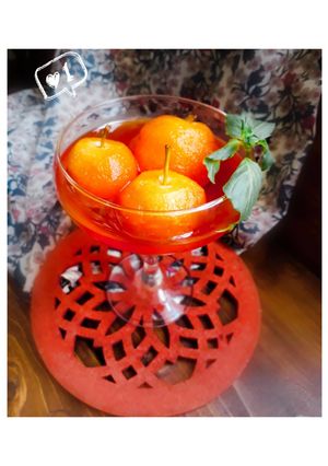 عکسی از دستور کمپوت سیب ژله ای