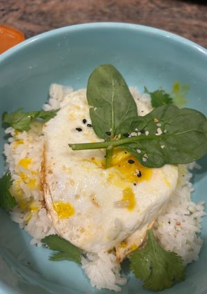 A picture of Delicious egg yolk rice.