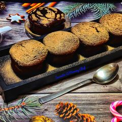 A picture of Eggless Chocolate Muffins (made without oven).