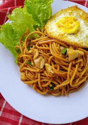 Foto resep Mie lidi goreng ayam ala emak