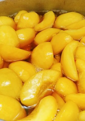 Hình của món Đào ngâm.