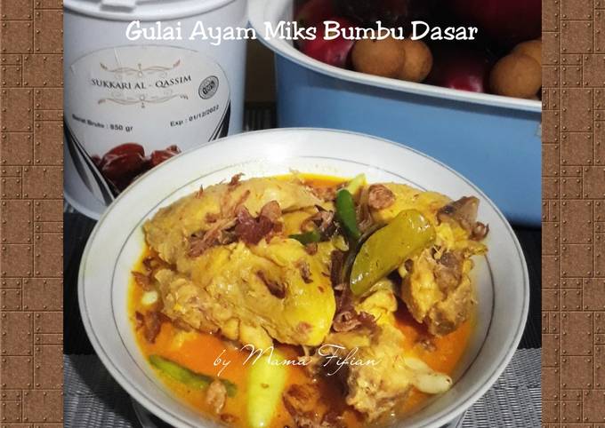 Gulai Ayam Mixs Bumbu Dasar