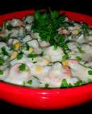 Mike's Creamy Stacked Seafood Chowder