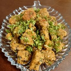 A picture of Oats Palak Muthiya.