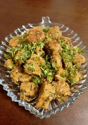 A picture of Oats Palak Muthiya.