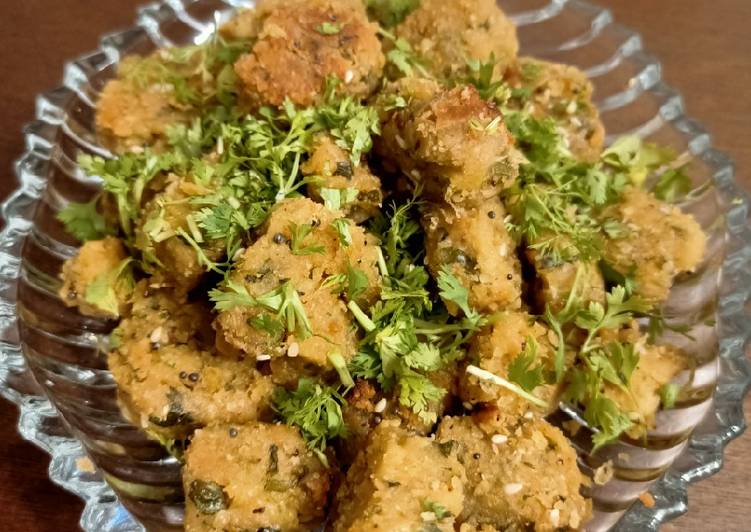 Recipe of Homemade Oats Palak Muthiya