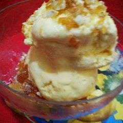 A picture of Butterscotch ice cream.