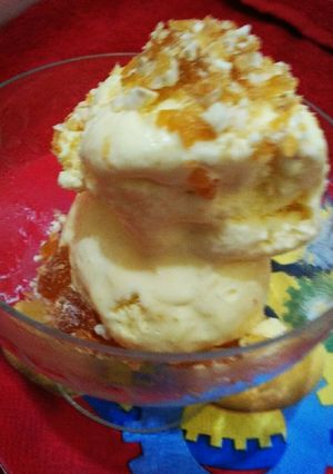 A picture of Butterscotch ice cream.