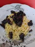 7. Creamy Spagethi with Sauted Portobello