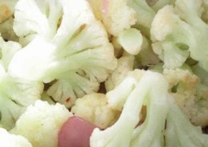 Saute cauliflower