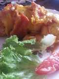 Chicken Milanese with Cheese Wrapped in Bacon