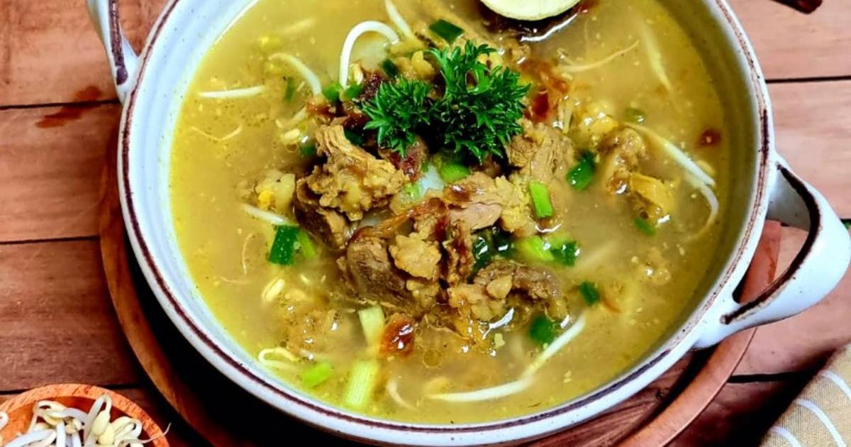 Resep Soto Daging Madura Mudah dan Praktis Dihidangkan
