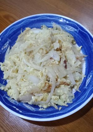洋蔥炒蛋 的食譜成品照片