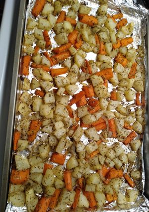 A picture of Oven-roasted Vegetables.
