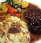Simple Way Make Recipe Hamburger Steak w/ Onions &amp; Gravy that is So Delicious, So Delicious}