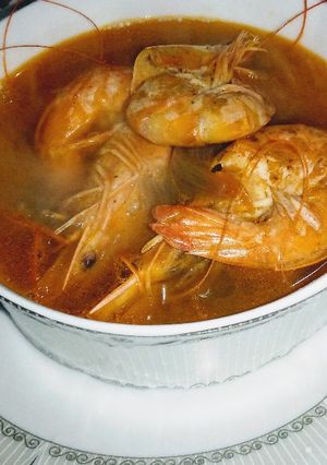 صورة لوصفة طريقه عمل شوربة الجمبري 😋