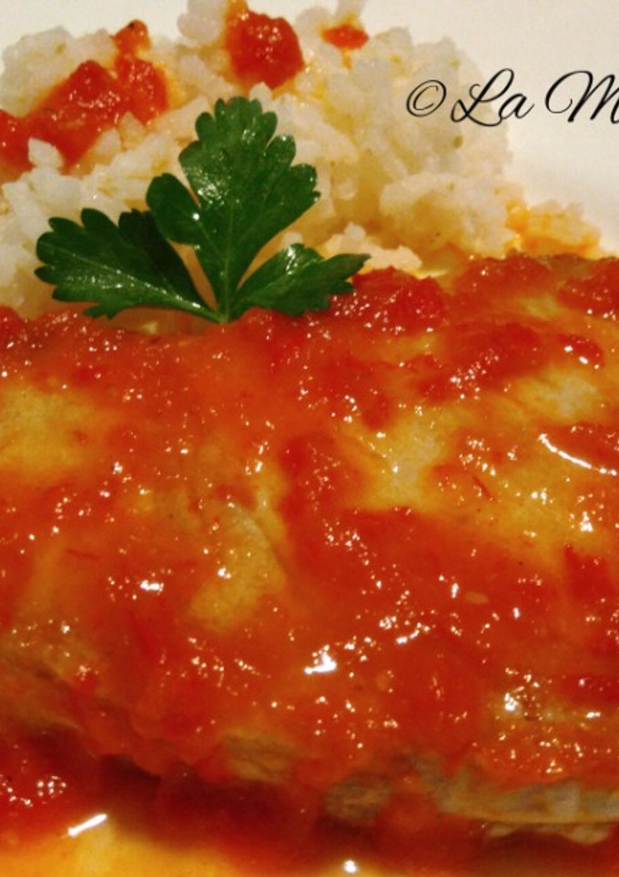 Una foto de Atún en salsa de pimiento