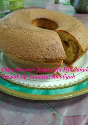 Foto resep 19. Cake Marmer Jadoel ala Pak Sahak (metode all in one)