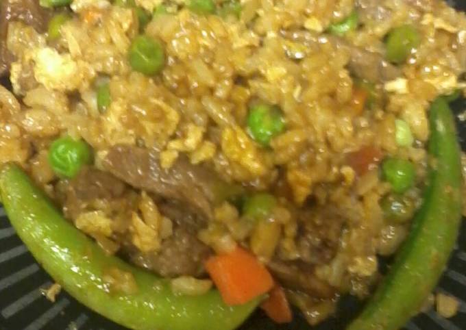 Simple Way to Make Homemade steak fried rice