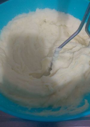 Una foto de Puré bien cremoso al microondas