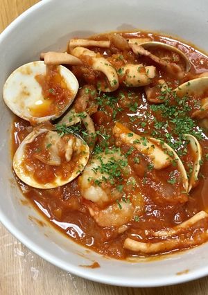 Una foto de Bouillabaisse (Sopa de mariscos)