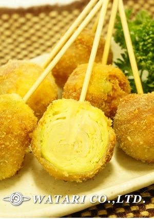 A picture of Brussels Sprouts Wrapped in Prosciutto Skewers (Appetizer).
