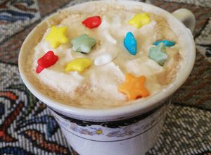 O poză a rețetei Cafea cu frișcă și lapte tip irish cream.