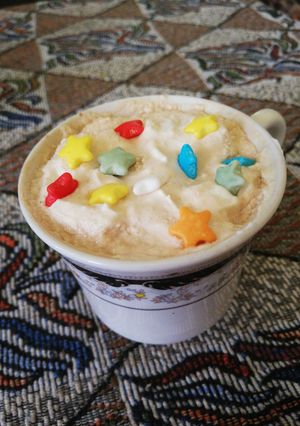 O poză a rețetei Cafea cu frișcă și lapte tip irish cream.
