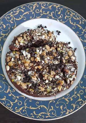 A picture of No bake brownies.