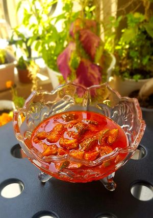A picture of Instant mango pickle.