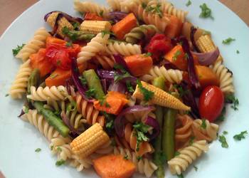 How to Recipe Yummy Vickys Roasted Vegetable Pasta GF DF EF SF NF