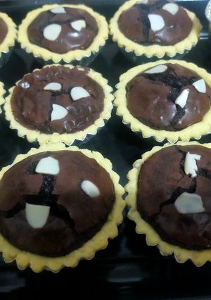 Foto resep Pie brownies irit 1 telur aja tapi enaaaak