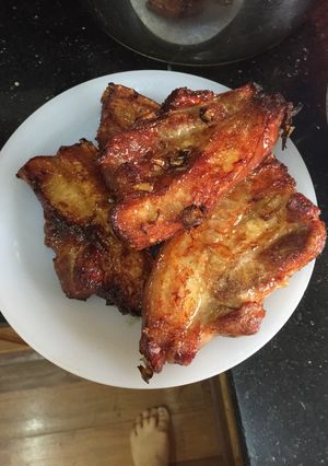 Hình của món Thịt ba chỉ rán.