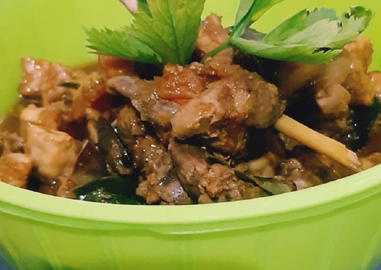 Resep Ati ampela kacap manis saus tiram Anti Gagal