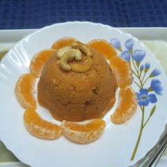 Orange Semolina Halwa A picture of Orange Semolina Halwa.