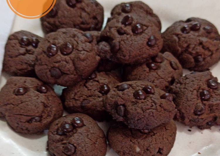 Double chocochip cookies