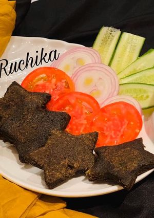 A picture of Ragi Spinach Parantha.