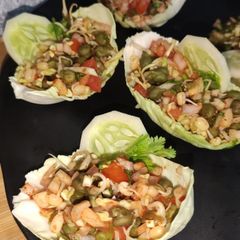 A picture of Chana Chat Tacos.